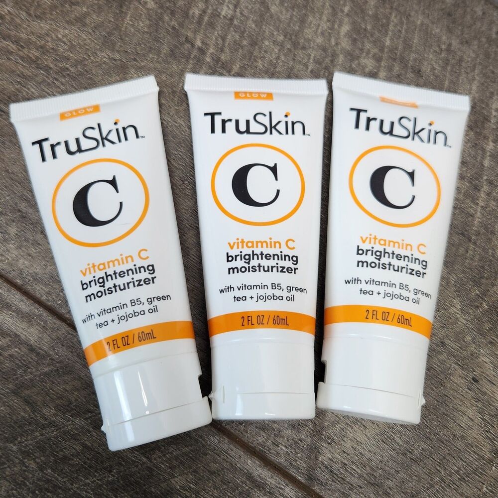 3x TRUSKIN Vitamin C Brightening Moisturizer Anti-aging 2 oz Each